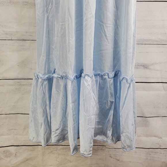 Vintage Chemise Ruffle Maxi Sleepwear Nightgown - Picture 4 of 4